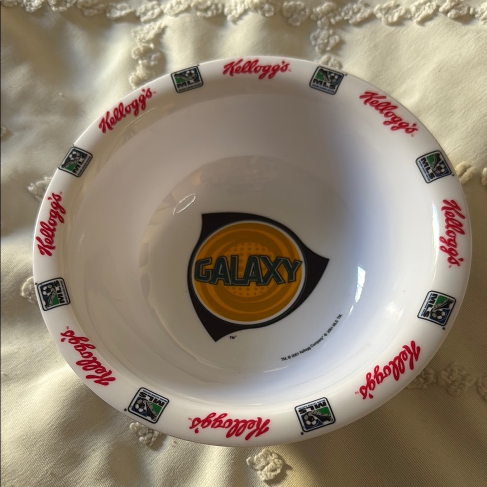 Vintage Kellogg's Collectible LA Galaxy Bowl